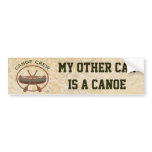 Canoe Crew My Other Car is a Canoe Bumper Stickers