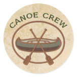 Canoe Crew Round Sticker