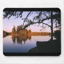 Canoë Mousepad de réflexion Tapis De Souris