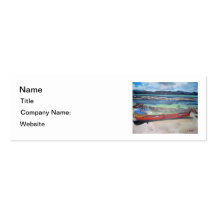 Canoe & Raft on Shell Island Business Card