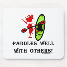 Canoe Slalom - Paddles Well With Others Mousepads