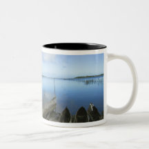 Canoes on the beach, Antananarivo, Madagascar Coffee Mug