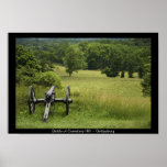 Canon at Cemetery Hill Poster Print