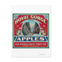 Canon City, Colorado - Royal Gorge Apple Label Post Cards