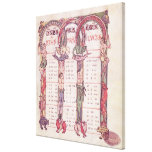 Canon tables of the Evangelists Canvas Print