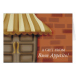 canopy restaurant catering thank you note cards... cards