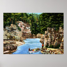 Canotage de New York d'abîme d'Ausable dans la rap Poster