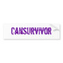 Cansurvivor Bumper Stickers