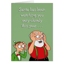 Can't Bribe Santa Greeting Card