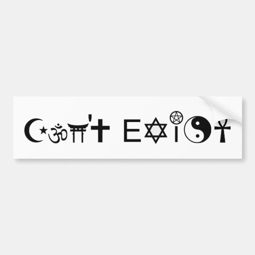 Anti Coexist Bumper Stickers, Anti Coexist Car Decal Designs