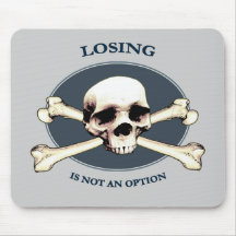 Can't Lose Pirate Skull Mouse Pads