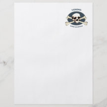 Can't Lose Pirate Skull Personalized Flyer