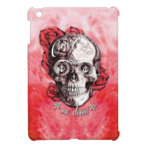 Can't tie me down nautical skull in red and white. ipad mini cases