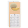 Cantaloupe Telephone and Calender card Rack Card Template