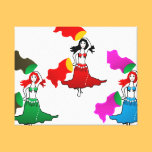 canvas dancer belly arabic snake charmer canvas prints