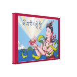 CANVAS - Offering Goddess with Tibetan Mantra Stretched Canvas Prints