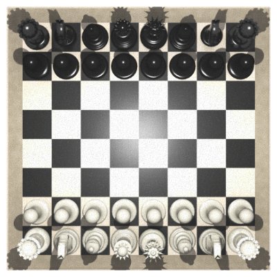 Canvas Print: Chess Pieces on a Chessboard by spiritswitchboard