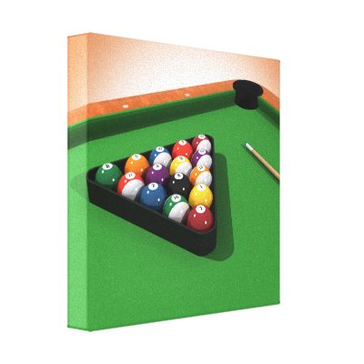 Canvas Print: Pool Balls / Billiards by spiritswitchboard