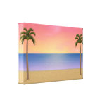 Canvas Print: Sunset / Sunrise Beach Scene