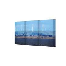 Canvas print - Wind farm on delta