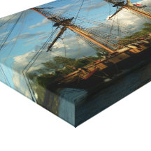 Canvas "tall ship going through the Welland Canal Canvas Print