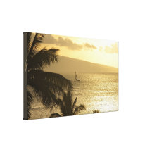 Canvas Wrap: Lahaina Sunset #1 Canvas Prints