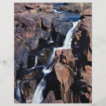 Canyon de rivière de Treur, Transvaal oriental, Af Prospectus Avec Motif