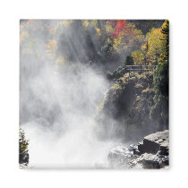 Canyon Ste-Anne Waterfall Mist Quebec Magnet magnets