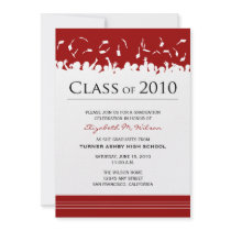 Cap & Gown 2011 Graduation Announcement (red)
