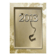 Cap on 2013 with Tassel, Graduation Commencement Custom Invitation