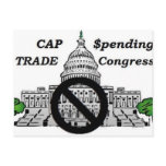 Cap Spending  &  Trade Congress Postcard