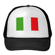 Cap with italian flag hat