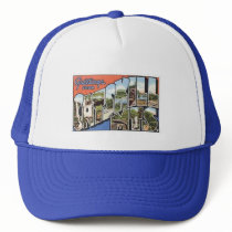 Cap with vintage Catskill Mts postcard Trucker Hat