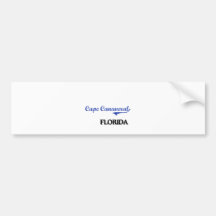 Cape Canaveral Florida City Classic Bumper Sticker