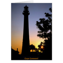 Cape Canaveral Lighthouse at dawn. Greeting Card