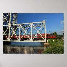 Cape Cod Canal Railroad Bridge Train Poster