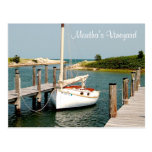 Cape Cod MA Martha's Vineyard  Harbour Post Card