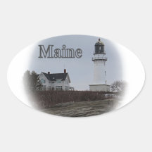 Cape Elizabeth Lighthouse Sticker