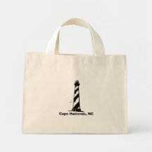 Cape Hatteras, NC - Lighthouse Tote Bags