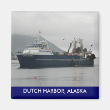 Cape Horn, Factory Trawler in Dutch Harbour, AK Magnets