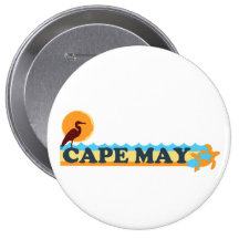 Cape May. Badges Avec Agrafe
