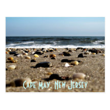 Cape May, carte postale de scène de plage de NJ