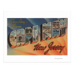 Cape May, New Jersey - grandes scènes de lettre Carte Postale