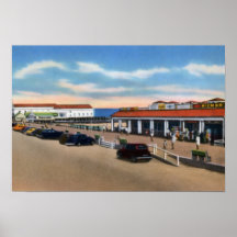 Cape May New Jersey Hunt's Pier Boardwalk Poster
