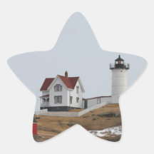 Cape Neddick - Nubble Light Star Stickers