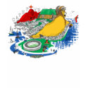 Cape Town Soccer Table Mountain South Africa t-shirts