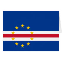 Cape Verde Flag CV Greeting Card