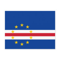 Cape Verde Flag CV Post Cards