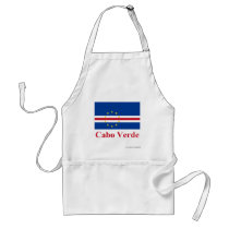 Cape Verde Flag with Name in Portuguese Apron