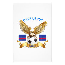 Cape Verde Football Designs Stationery